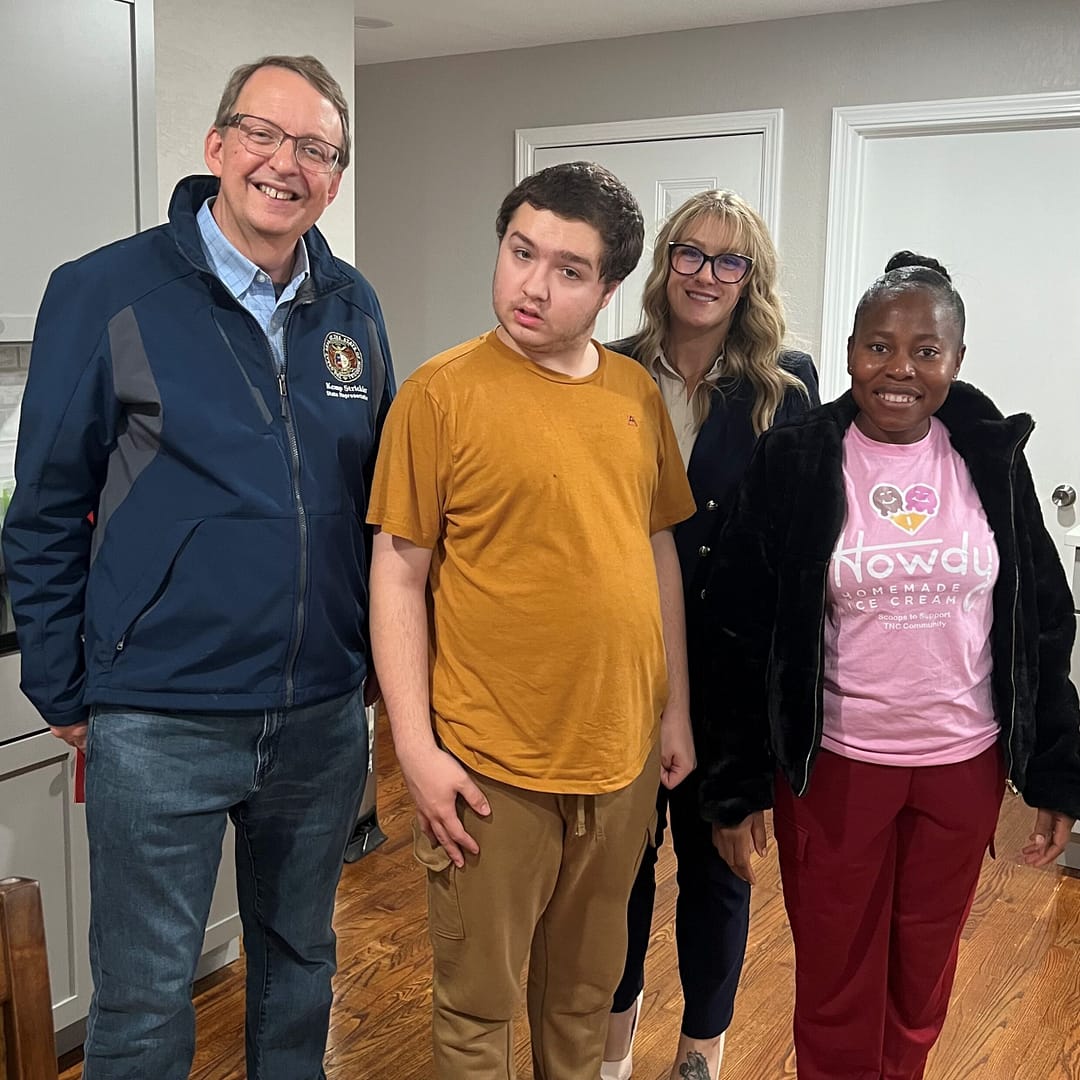 Representative Kemp Strickler visiting TNC Community residential home for individuals with disabilities.