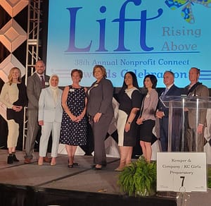 TNC Community Kelly McGillis receives award on stage