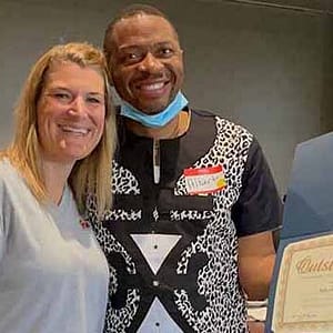 Albert Funjong received value award