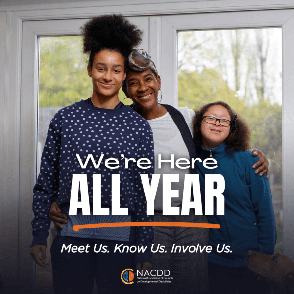 National Developmental Disabilities Awareness Month 2025 Theme: We're Here All Year