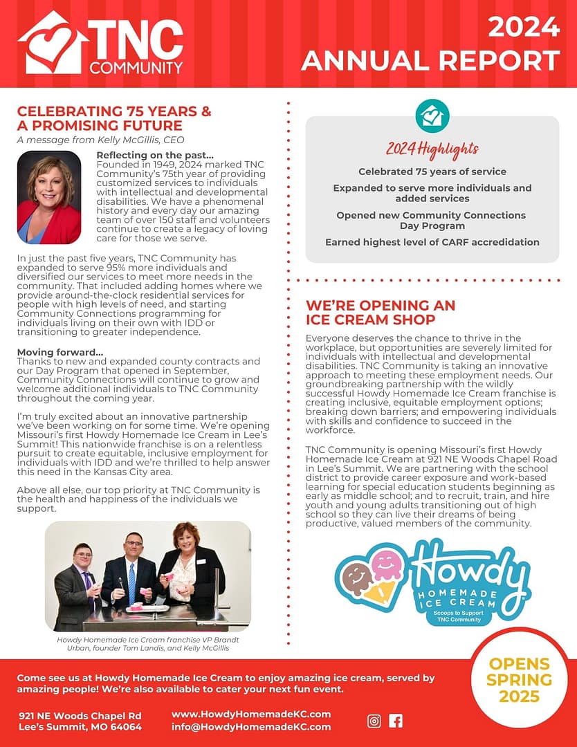 TNC Community 2024 Annual Report front cover page