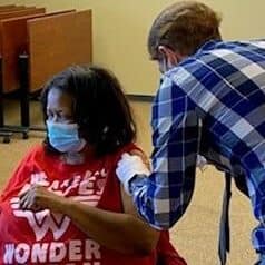 TNC Community staff receives COVID-19 vaccination